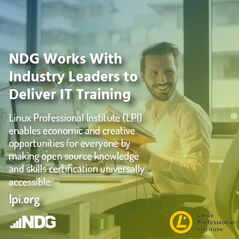 netdevgroup's tweet photo. NDG is proud to partner with Linux Professional Institute @LPIConnect  in enabling economic and creative opportunities for everyone by making open source knowledge and skills certification universally accessible. #tech https://t.co/8dlAKIhWHy https://t.co/emTXw7D3Oz
