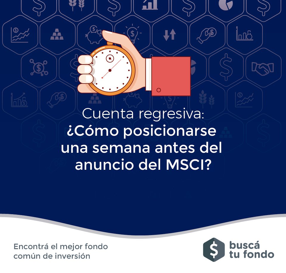 buscatufondo's tweet photo. Cuenta regresiva: ¿Cómo posicionarse una semana antes del anuncio del MSCI? → https://t.co/BUnL7uRNiK | #AxisInversiones #BalanzCapital https://t.co/yO1N5zM5n5