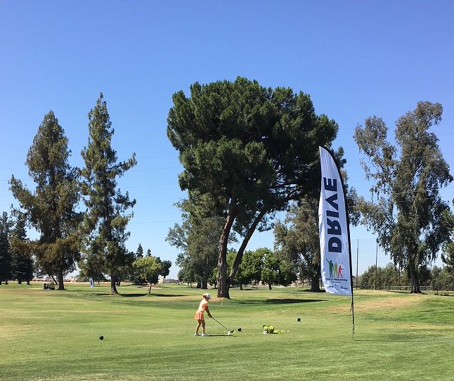 Drive Chip and Putt underway at Riverside Golf Course in Fresno!