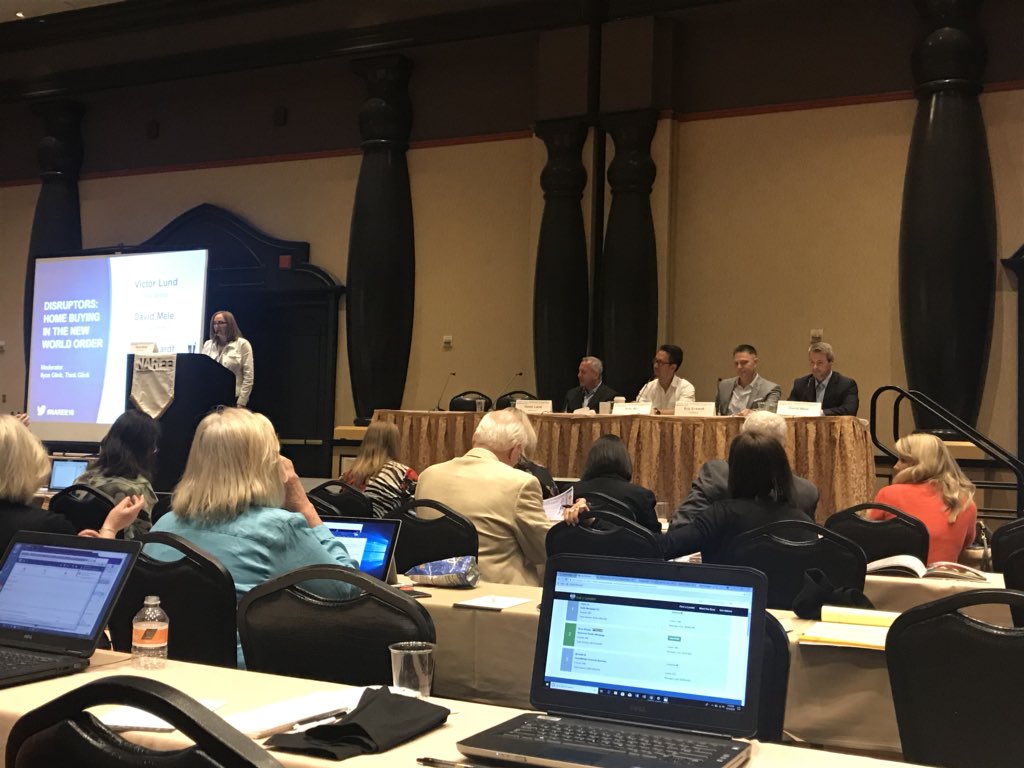 A great panel for Home Buying in the New World Order featuring <a href="/davidmele/">David Mele</a> from <a href="/HomesDotCom/">Homes.com</a>, @PurplebricksUSA, <a href="/ericwu01/">Eric Wu</a> and Wav Group! #NAREE18