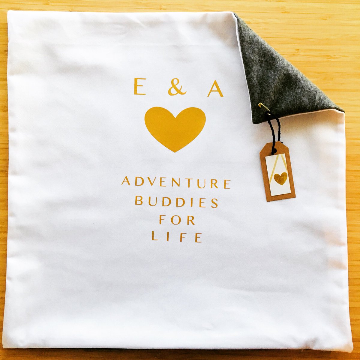 Plump_Design's tweet image. The day job has taken over lately but back to my love tonight! A little wedding gift for two adventure buddies 💛 #PersonalisedPlump #weddinggifts