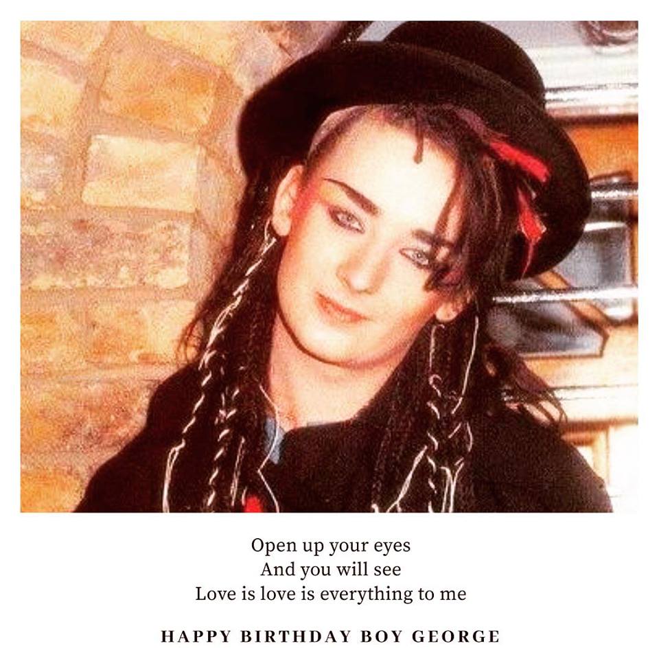 Happy Birthday, Boy George!  :) 