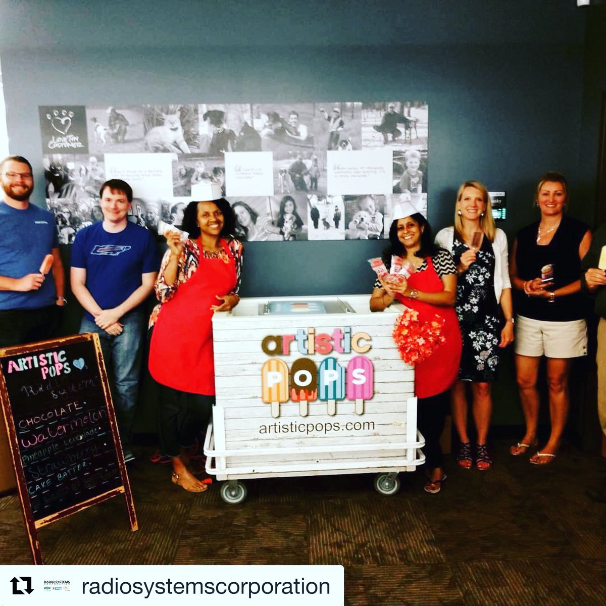 Thank you to our pop fans at Radio Systems for having us out today to celebrate your team😋 Catering, Events, Special Occasions, Weddings, Birthdays, + more...we are here to provide your celebration with that extra “POP!” Email or Call us🍡