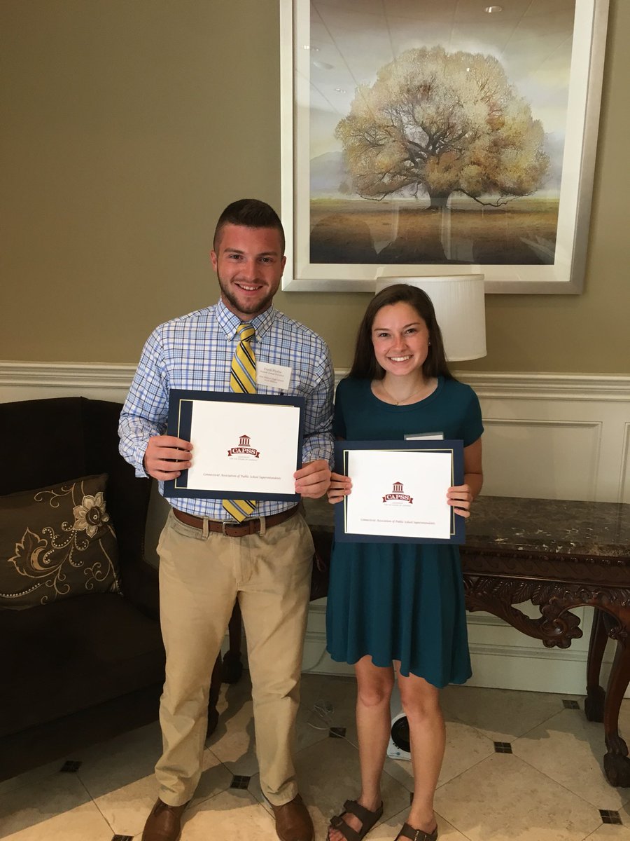 Congratulations to Derek Profita  &amp; Katherine Grinnell, our Western CT Superintendents Association award winners. Well deserved.#nmhspride