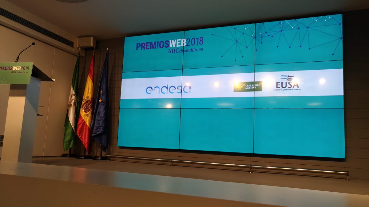 innn's tweet photo. Hoy andamos en los #PremiosWeb2018, dando nuestro apoyo a proyectos de innovación y creatividad web con sello local. Gracias a @abcdesevilla por hacernos partícipes un año más. https://t.co/ww7TApu9W0