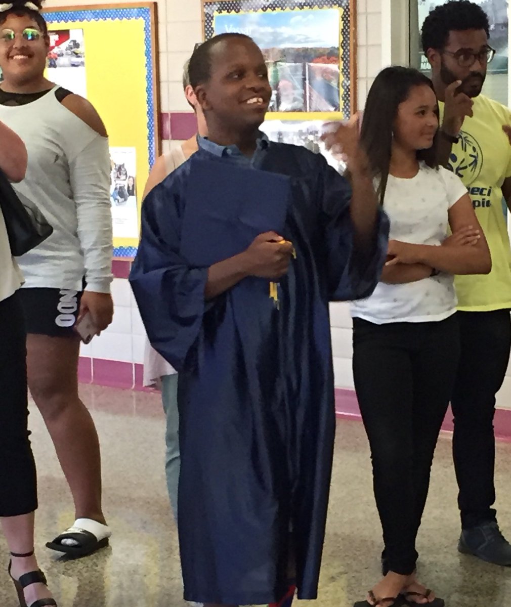 I was honored to award a diploma today to one of my all-time favorite students.  Way to go Matthew!  #OnceAVikingAlwaysAViking