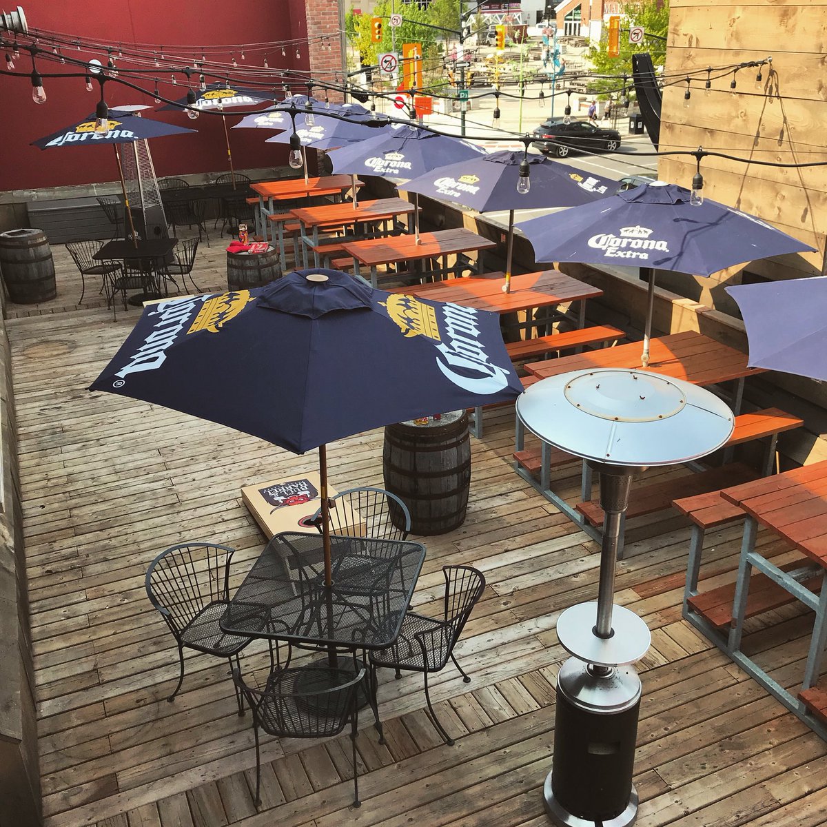 Rooftop patio open till 10pm. ☀️🍺🎵