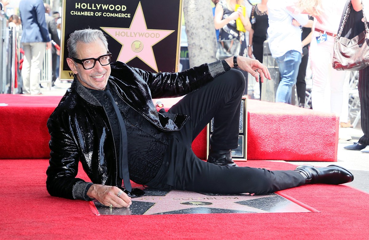 RottenTomatoes's tweet photo. Congrats to, uh... Jeff Goldbum for receiving, uh... his star on the Hollywood Walk of Fame!

📸 by David Livingston/Getty Images https://t.co/otLmeF3aqk