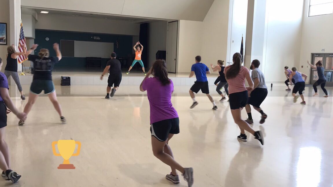 RunGalRun's tweet photo. Awesome day getting certified and learning new engaging exercises to empower students in #physed @PLYOGAFitness! Thanks Stephanie! @LPSHealth_PE #YOURBODYISPOWER https://t.co/4oKDa1KxNw