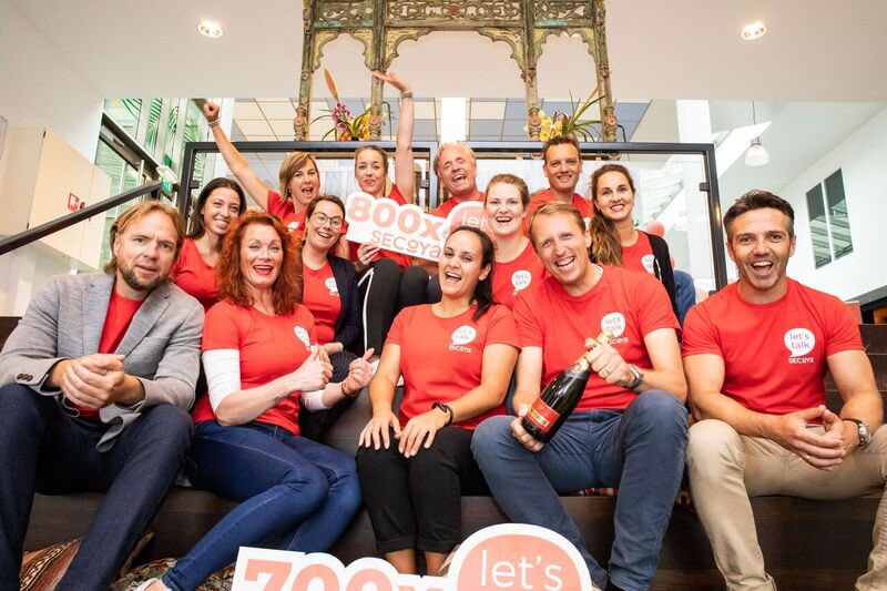 Wat een geslaagde lancering! SECOYA talk is door meer dan 800 users in gebruik... wij zijn trots! #let’s #talk #community #ffwd #doortedoen #secoya @BuildingsSecoya