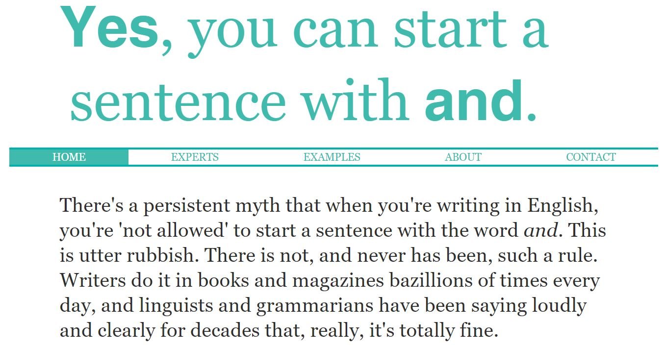Gill Andrews Yes You Can Start A Sentence With And T Co Vwcywqynby H T Nickparker Copywriting Writing Blogging