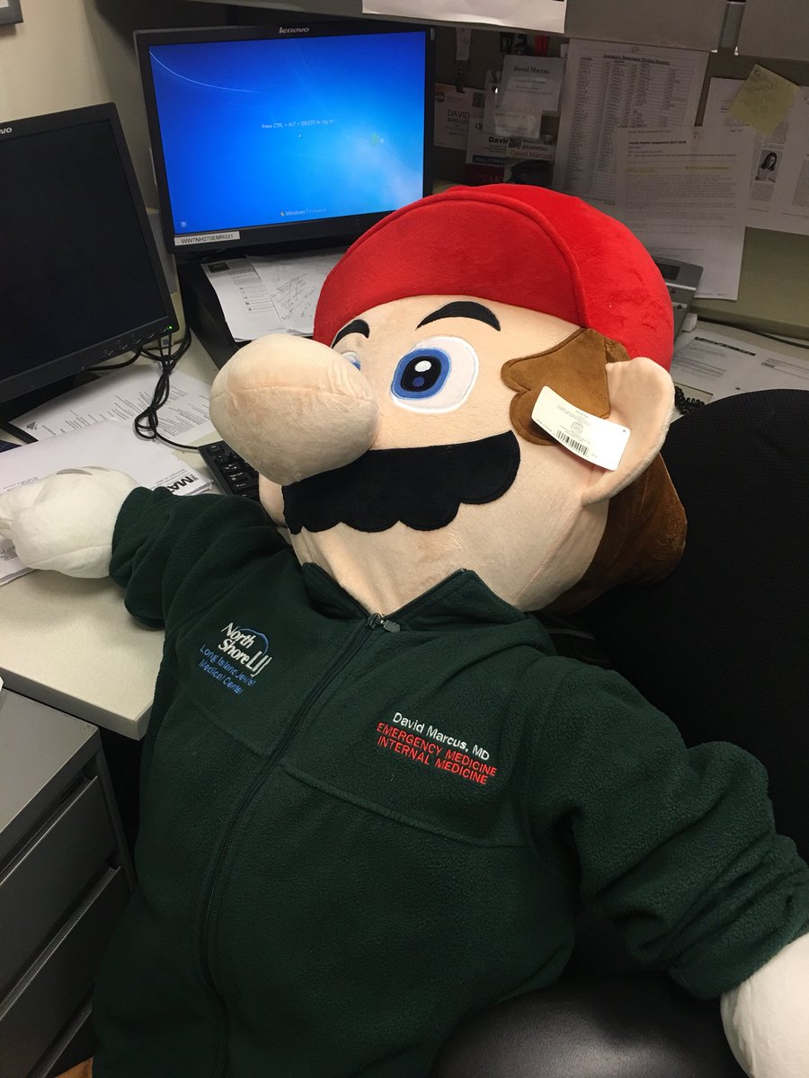 EMIMDoc's tweet photo. Apparently my residents missed me so much while I was on vacation that they created a cuddlier, mustachioed version to fill in for me. #supermariome #shouldhavestayedaway https://t.co/0dTXWwhAPP