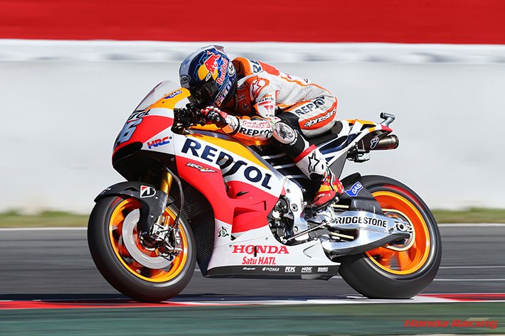 #OnThisDay in the 2014 #CatalanGP at Catalunya, Dani Pedrosa on Repsol Honda RC213V scored his 45th pole position.