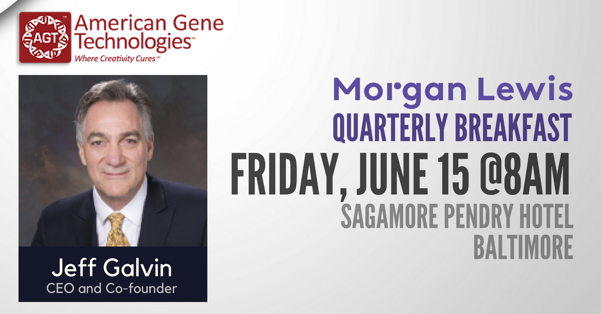 americangene's tweet photo. .@MorganLewisLaw features speaker CEO @JeffreyGalvin at its quarterly breakfast, 8am Friday June 15th at Sagamore Pendry Hotel Baltimore. #biotech #lifesciences #HealthTech #ceos https://t.co/3p8DwEVi2n