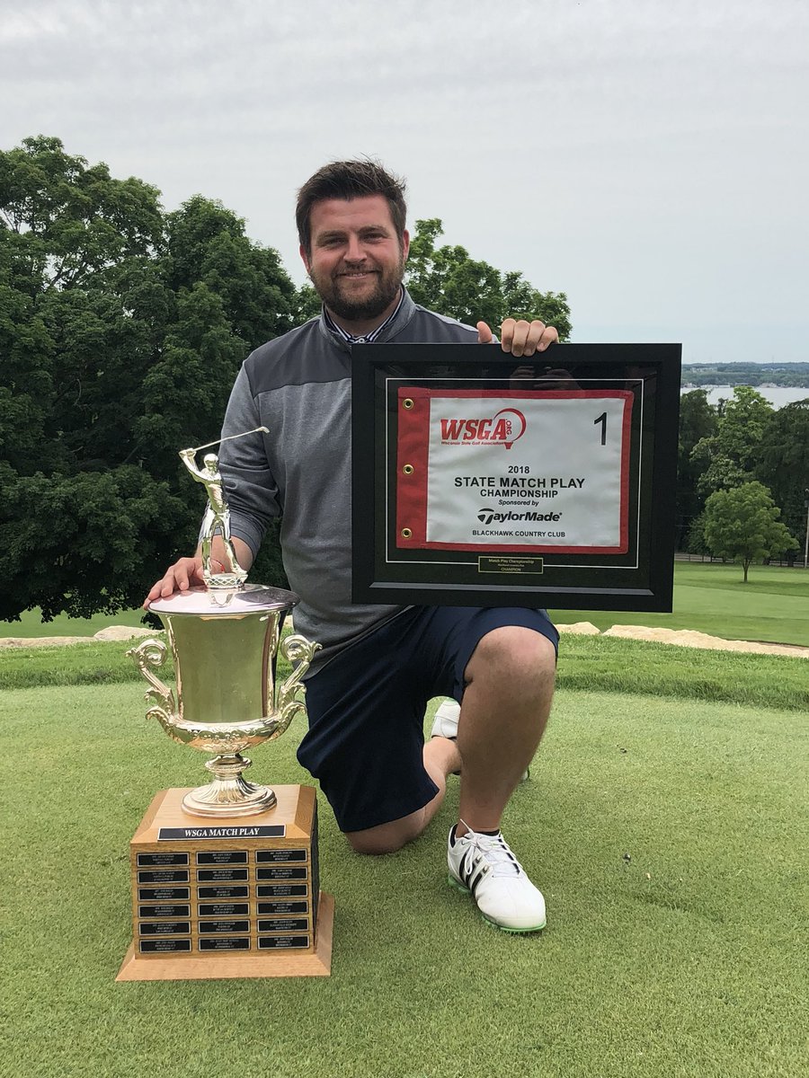 WSGAGolf's tweet photo. Mike Bielawski, 2018 WSGA Match Play Champion! 🏆🏌️♂️⛳️#2x #Champion https://t.co/rNfF1gFh3M