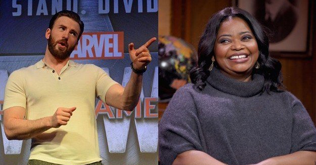 Chris Evans Jokingly Called Out Octavia Spencer For Her Not So \"Happy\" Birthday Message  