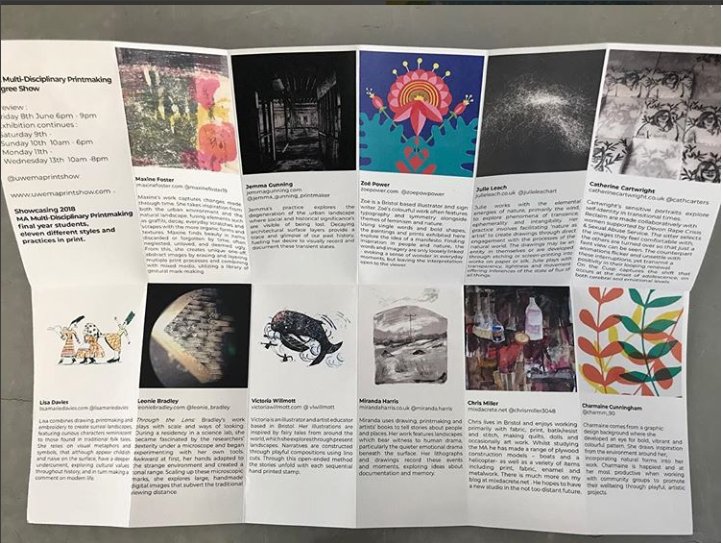 julieleachart's tweet photo. Congratulations to all my amazing #MA #Printmaking colleagues on a fantastic #finaldegreeshow and brilliant results. It's been a privilege to share the 3 year journey with you all. Wishing you lots of continuing success in your future artistic adventures.
#UWE #MAMDP #Bristol https://t.co/hv6tNVeSnp