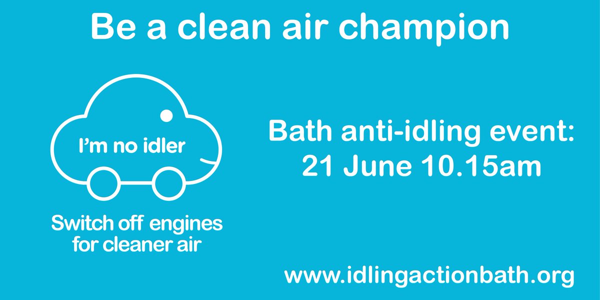 Our next anti-idling event is on #CleanAirDay 21 June at 10.15 am. Get involved and improve air quality in your local area - ow.ly/aXUP30kvpgo #noidling #AirPollution #climatechange