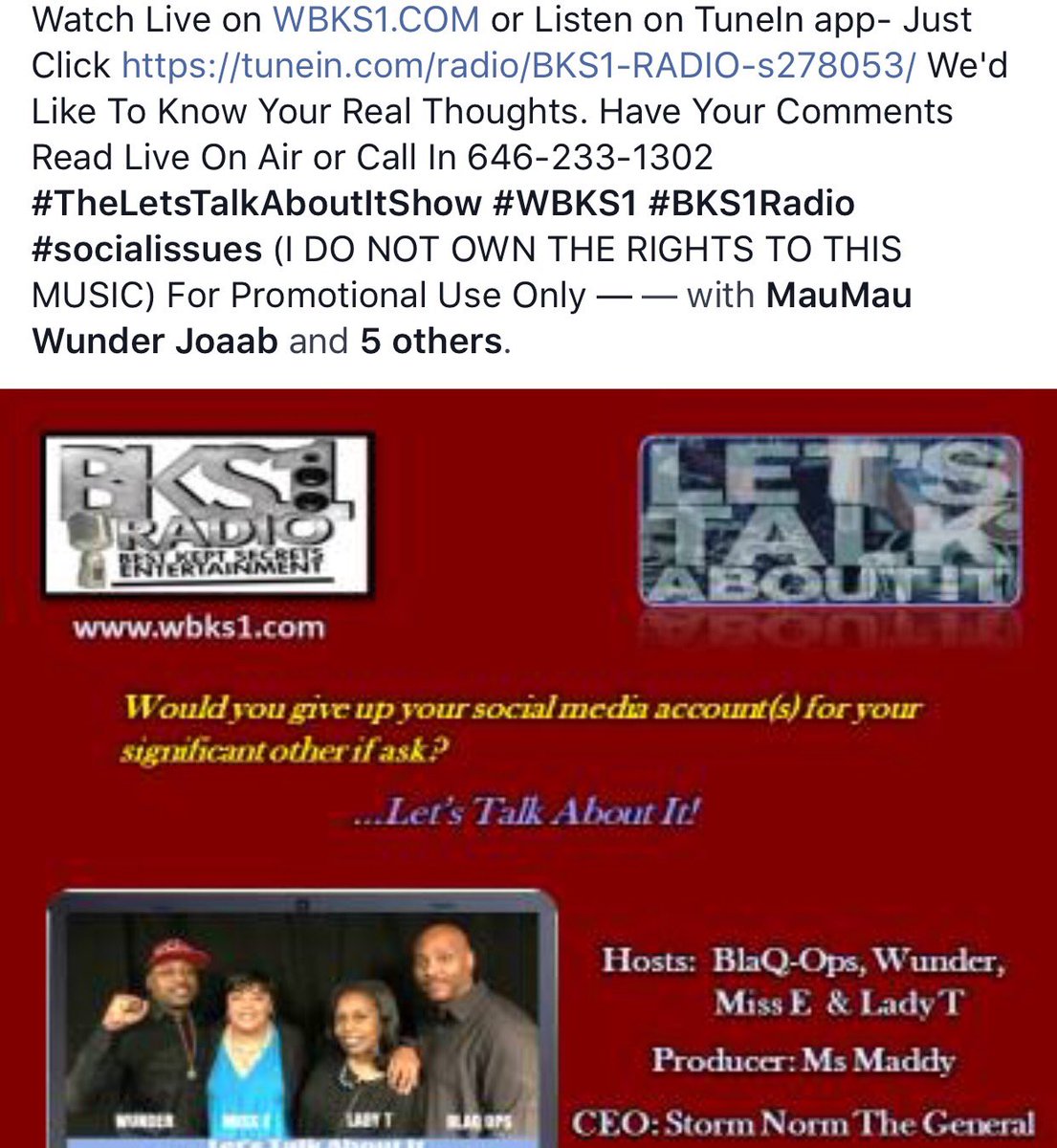 Tune in tonight at 7pm!!!!