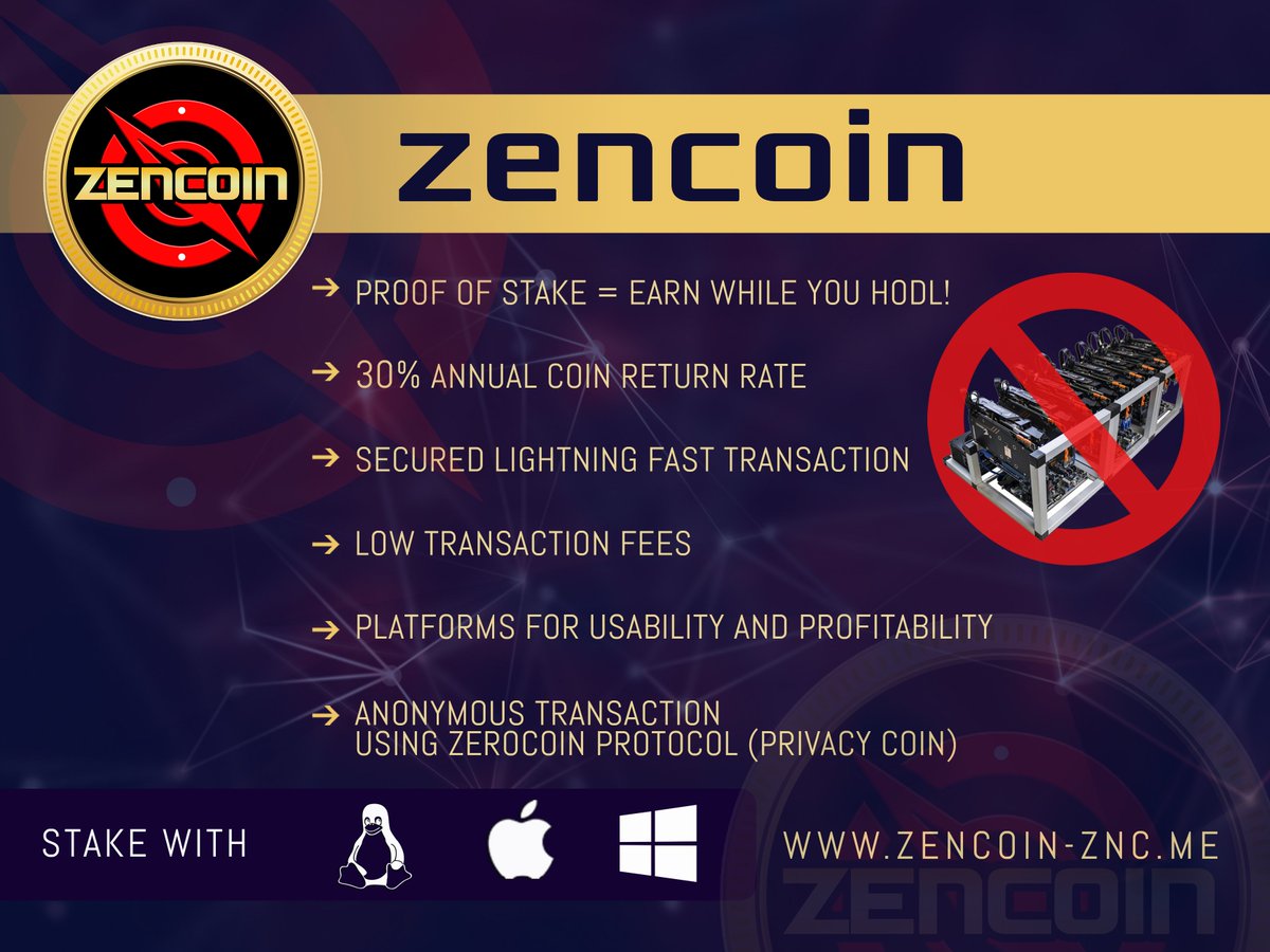 ZENCOIN_ZNC's tweet image. Website: zencoin-znc.me/forumdisplay.p…
Airdrop: zencoin-znc.me/forumdisplay.p…
Bounty: zencoin-znc.me/forumdisplay.p…
Bitcointalk: bitcointalk.org/index.php?topi…
Exchange (Buy or Sell)
icqbase.com/exchange/ZNC/B…
icqbase.com/exchange/ZNC/L…