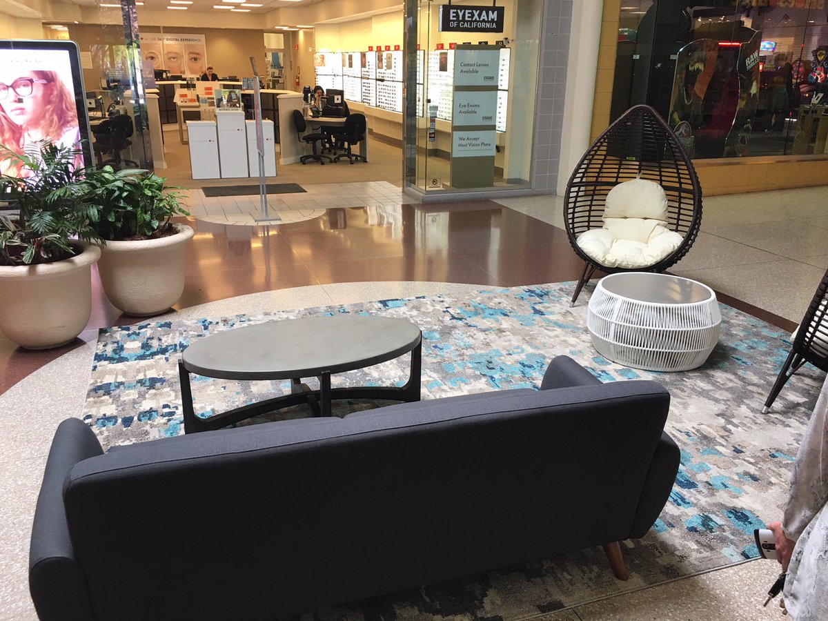 SDVisualProduct's tweet photo. Nice to change up the routine every once in awhile with an interior design project at Capitola Mall! Isn't it starting to look spiffy? https://t.co/H6KSGKxo0w