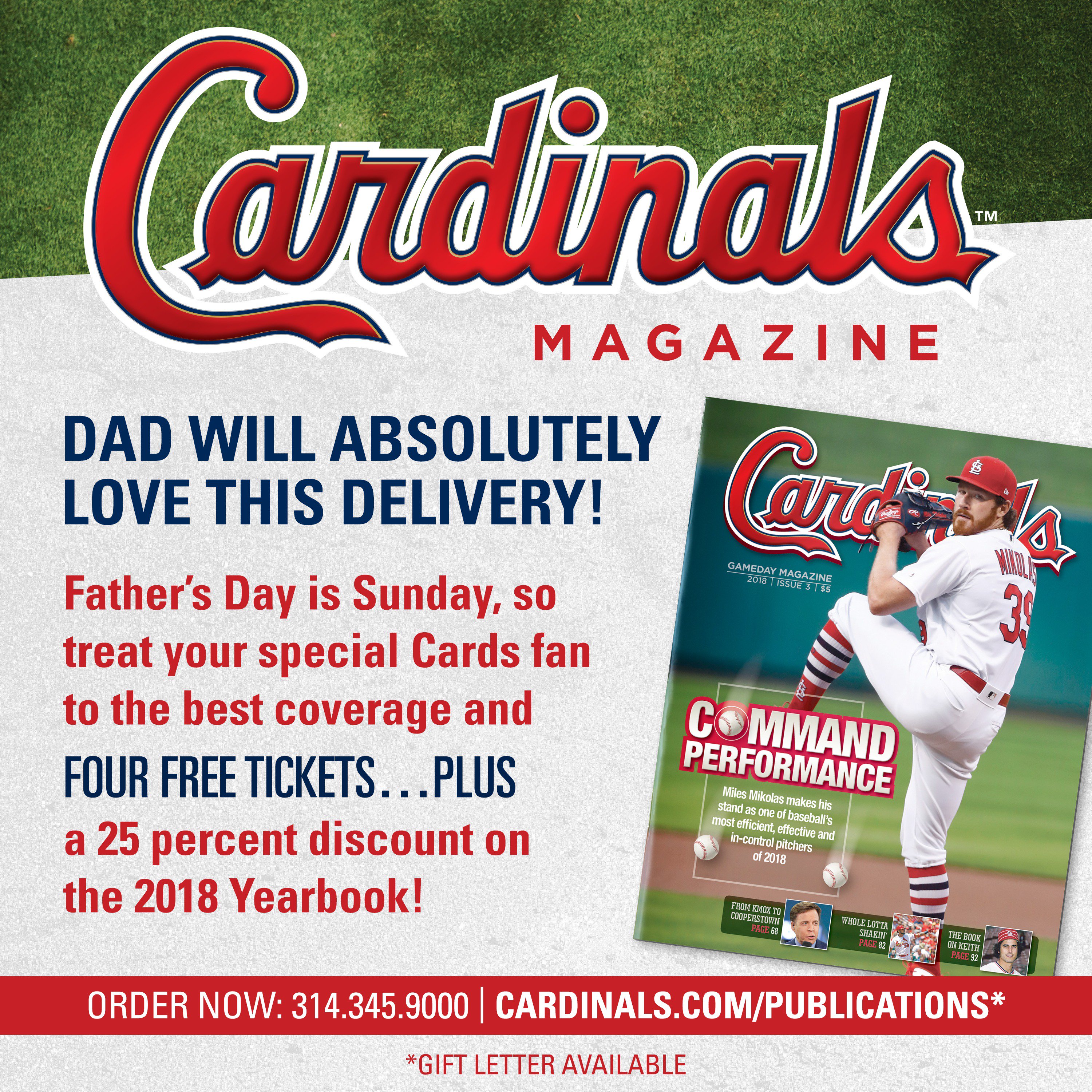 Baseball Gift for Dad Cardinals Gift 