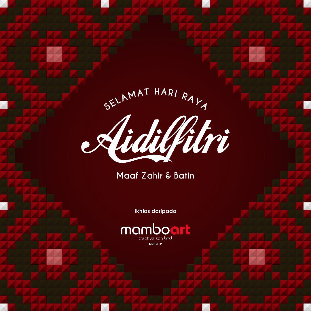 MamboartC's tweet photo. Sepuluh Jari Tersusun Rapi,
Bunga Melati Pengharum Hati,
Khabar Dikirim Pengganti Diri, 
Memohon Maaf Setulus Hati.

Selamat Hari Raya Aidilfitri Maaf Zahir dan Batin! https://t.co/WBuXkAFdOI