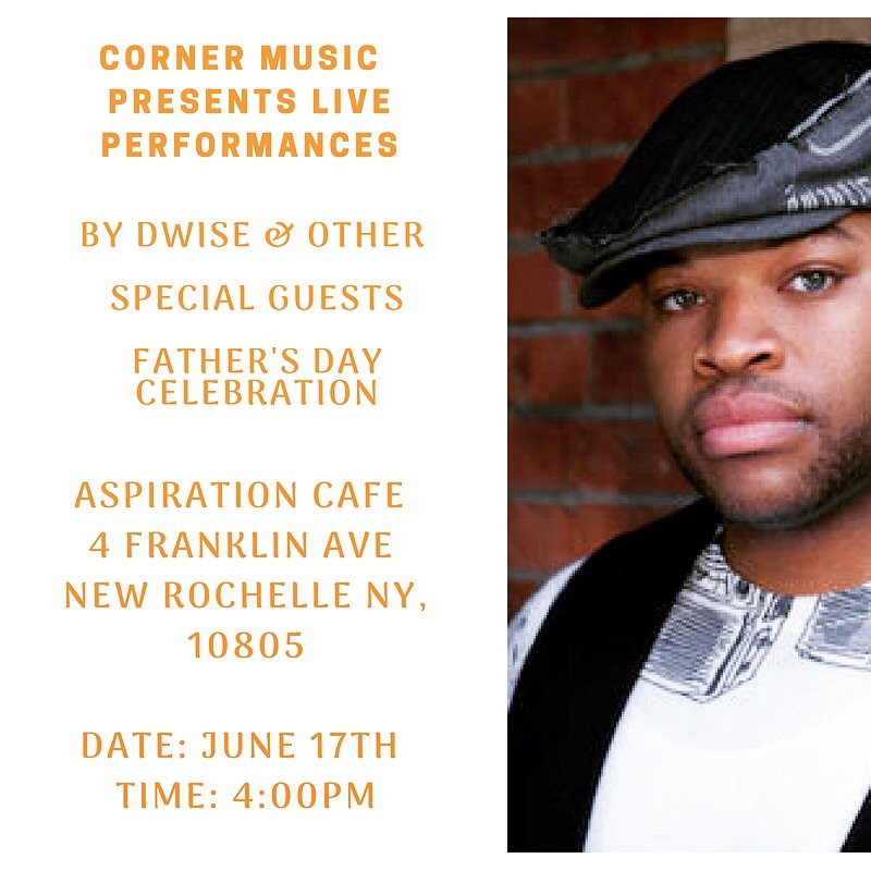 mrdwise's tweet photo. Come Celebrate Father's Day w/me at Aspirations Café in New Rochelle. I will be performing songs from my new album "Right Place...Right Time" &amp; some classics for your listening pleasure. See U There! #FathersDay #MyCornerMusic #BedRoc #BedRocRecords #Aspirations #NewRochelle #NY https://t.co/q3nCz4LA2l