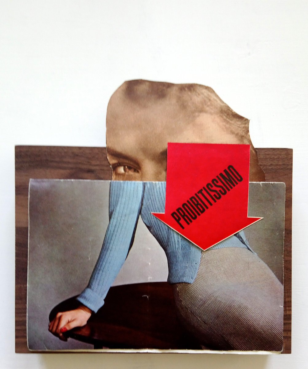 Feminist artwork-of-the-week Number 18: 'Prohibitissimo' #MeToo #Suffrage100 #vintagecollage #kolage #feministart #mixedmedia