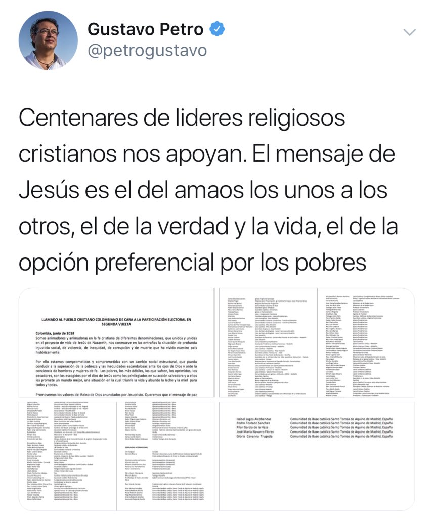 PMiguelArrazola's tweet photo. @petrogustavo ud cree en Dios y saca la Biblia que nunca ha creído ni leído solo en la segunda vuelta. El mayor milagro es que ud se convirtió justo ahora. 

Solo falta que ahora se le dé por presentar el minuto De Dios y recoger diezmos #NoLeCreemos 

#DuquePresidente https://t.co/heXGjvhgt2