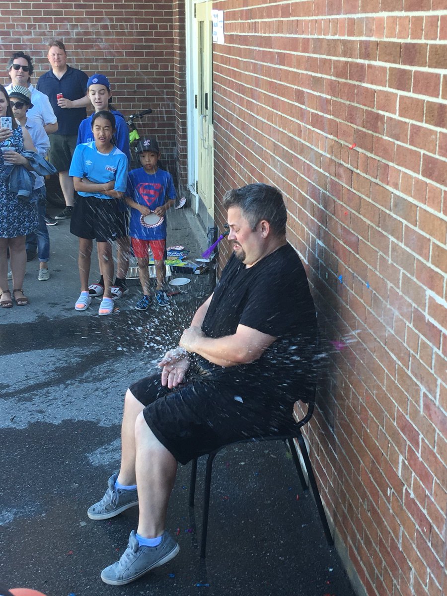 Javert1's tweet photo. @TDSB_HodgsonMS BBQ party and Throwing water balloon 🎈 to Mr Jones @MusicAtHodgson https://t.co/7KmnDkmLFF