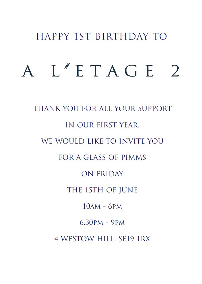 Happy 1st birthday to my sister's lovely shop @aletage2 in Crystal Palace! Pop by for a glass of Pimms to celebrate tomorrow! Hip hip hurraaaa
#boutique #gallery #art #jewellery #anniversary #crystalpalace #aletage2