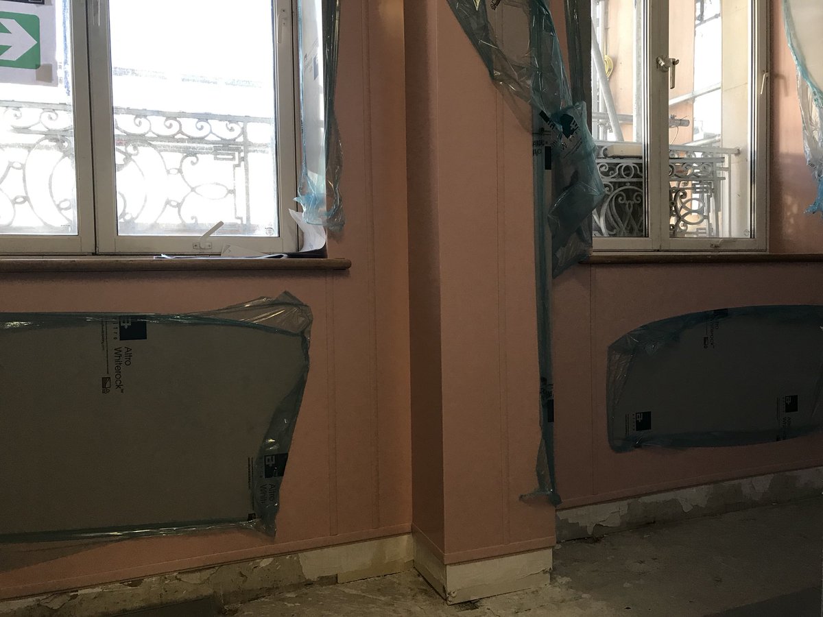 Things moving along nicely at one of our central London projects with 1200m2 of coloured Altro whiterock &amp; s/s, lads working well alongside our first fix cold room &amp; canopy fitters <a href="/candccatering/">C&C Catering Eqt Ltd</a> <a href="/candcengineers/">C&C Catering Eng</a>