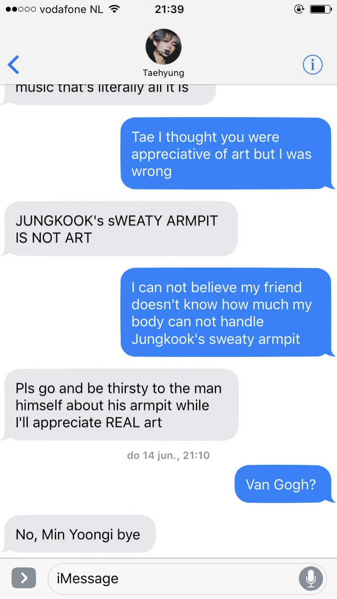 Jungkook's sweaty armpit is not art