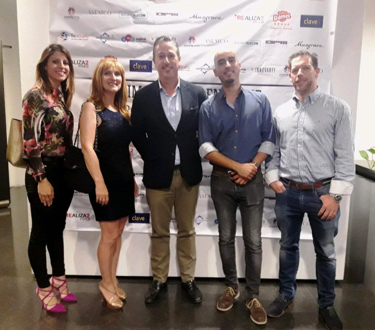 Así de sonriente salía el equipo Damel después de escuchar a Simon Dolan y al resto de ponentes en el evento "Rumbo a la Empresa del futuro"