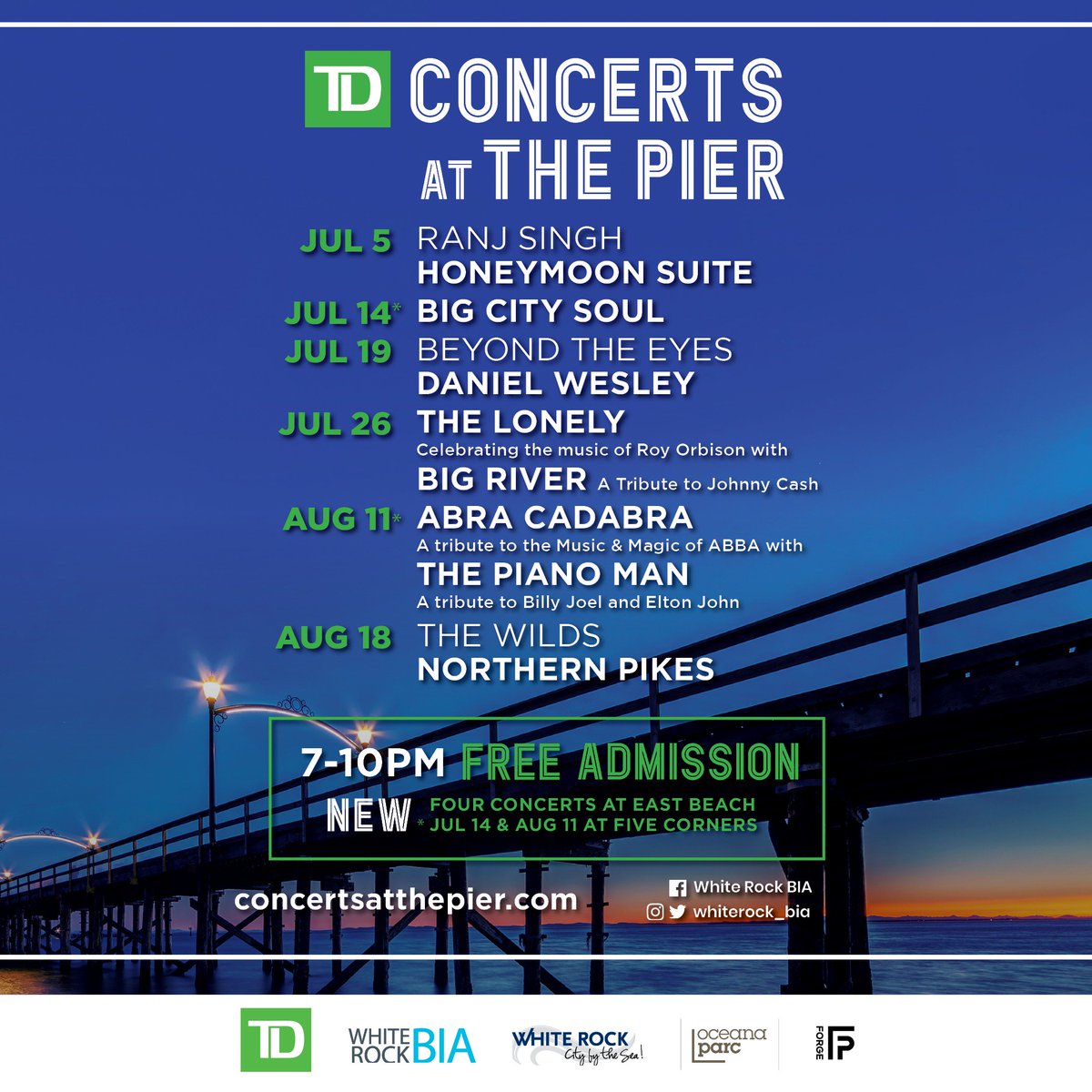 🤘🤘🤘
3 weeks today (July 5) is the kick start to the 2018 TD Concerts at the Pier FREE summer concert series in #whiterock w/ Honeymoon Suite!

Performing on east beach from 7-10pm w/ Semiahmoo Bay as the ultimate backdrop - will we see you there?

whiterockbia.com/concerts-at-th…