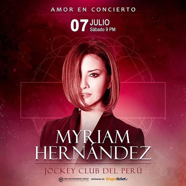 MyriamHNArg's tweet photo. #MyriamHernández regresa al #Perú presentando #AmorEnConcierto 👉 7 de Julio en el Jockey Club de Lima.💕 #MyriamHernándezEnPerú #ConciertosLine #LineEnternainmentGroup // @line.entertainmentgroup @amigos_myriamhn_peru #show #showtime #concierto #músic… https://t.co/17GnDAla3S https://t.co/HmiUokDYeU