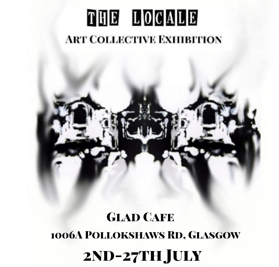 robynboyleart's tweet photo. I'm putting on an exhibition for the art collective I founded @localeproject at @thegladcafe 😊 Super excited! #glasgow #whatsonGlasgow https://t.co/yhi6Fa5hbW