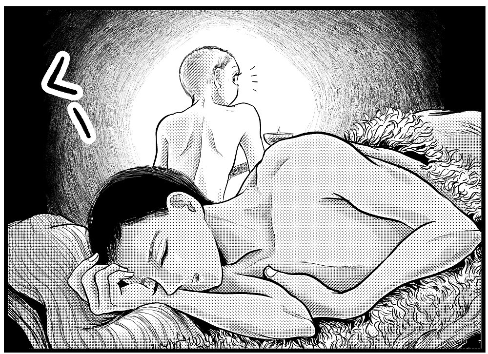 久しぶりのチベット女子・どこでもいつもどおり眠るチベット少年僧
●チベットの僧院で育つ少年僧の漫画『月と金のシャングリラ』第13回 →https://t.co/Xn7B8gwivW 
