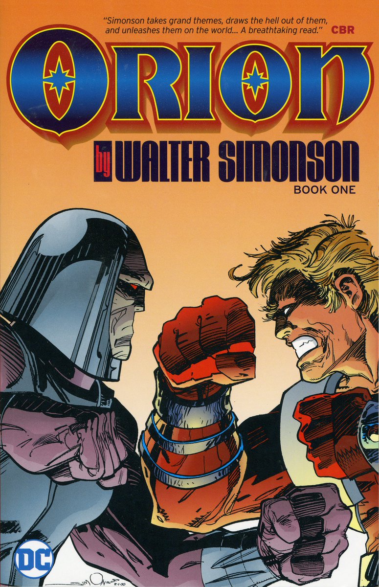 WalterSimonson's tweet photo. DC is putting out a two volume set of my run on Orion. The books will include (I think) virtually everything I've ever done with the Fourth World material. This volume contains Orion 1-11 plus several of the short stories I've written over the years published in various comics. https://t.co/PoNkWFJ20a