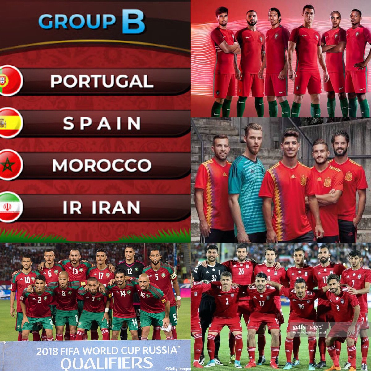 佐藤広大 Fifa World Cuprussia 18 グループbが とりあえず赤い ポルトガル スペイン モロッコ イラン ワールドカップ グループb ユニフォーム アウェイは白 ワールドカップ W杯 ロシア対大会 T Co X9uflklyxs