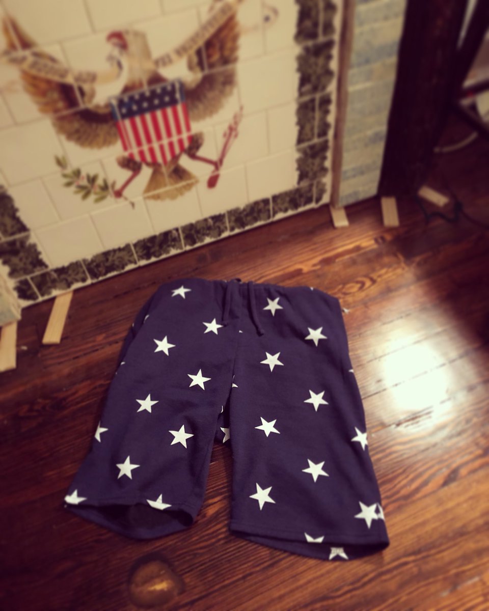 omgflags's tweet photo. The U.S. flag code's “Respect for Flag” section (Title 4, Chapter 1, Section 8) prohibits using the flag as “wearing apparel, bedding, or drapery,” but it doesn’t say anything about #starspangledshorts ! Happy #FlagDay ya’ll! #omgflags #whatsthatflag #funwithflags https://t.co/u8H9j0KrPe