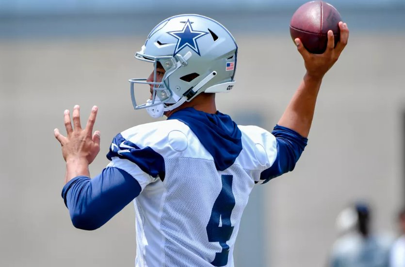 dallascowboys's tweet image. On #DallasCowboys minicamp day 3, Dak and the offense impressed @BryanBroaddus the most.

📝 bit.ly/2tb1Mms