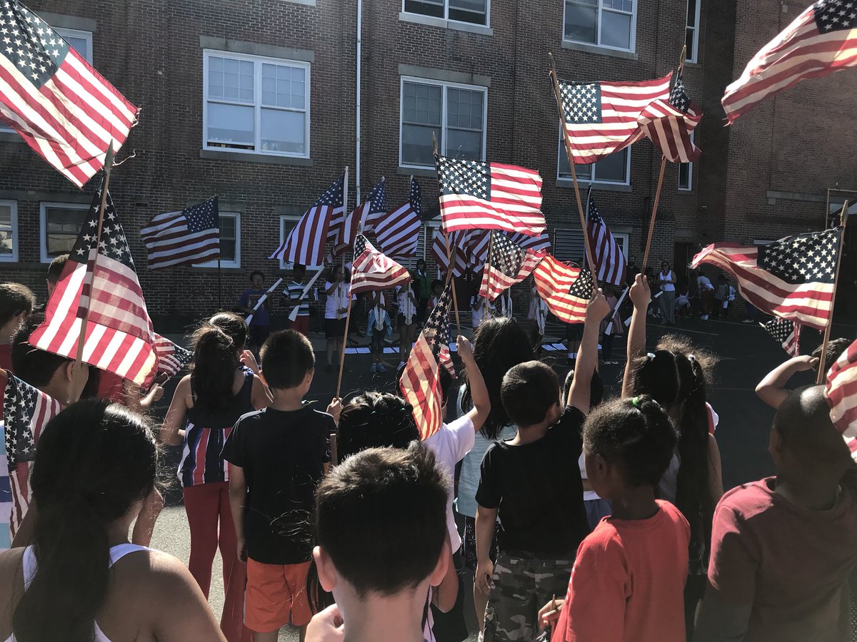 MrsFebbraio's tweet photo. #rm44 had a great time celebrating Flag Day at our last all school morning meeting of the year! https://t.co/yS0junSskk