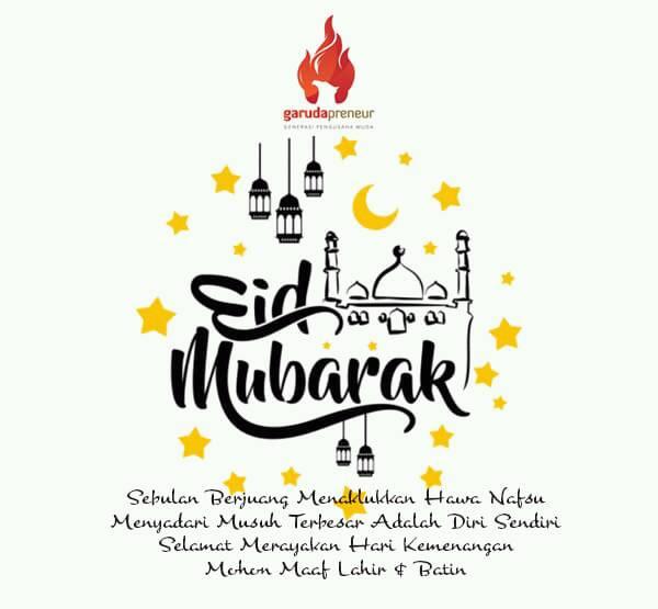 GarudaPreneur's tweet photo. Selamat merayakan Idul Fitri 1439H https://t.co/KRto7zipu1