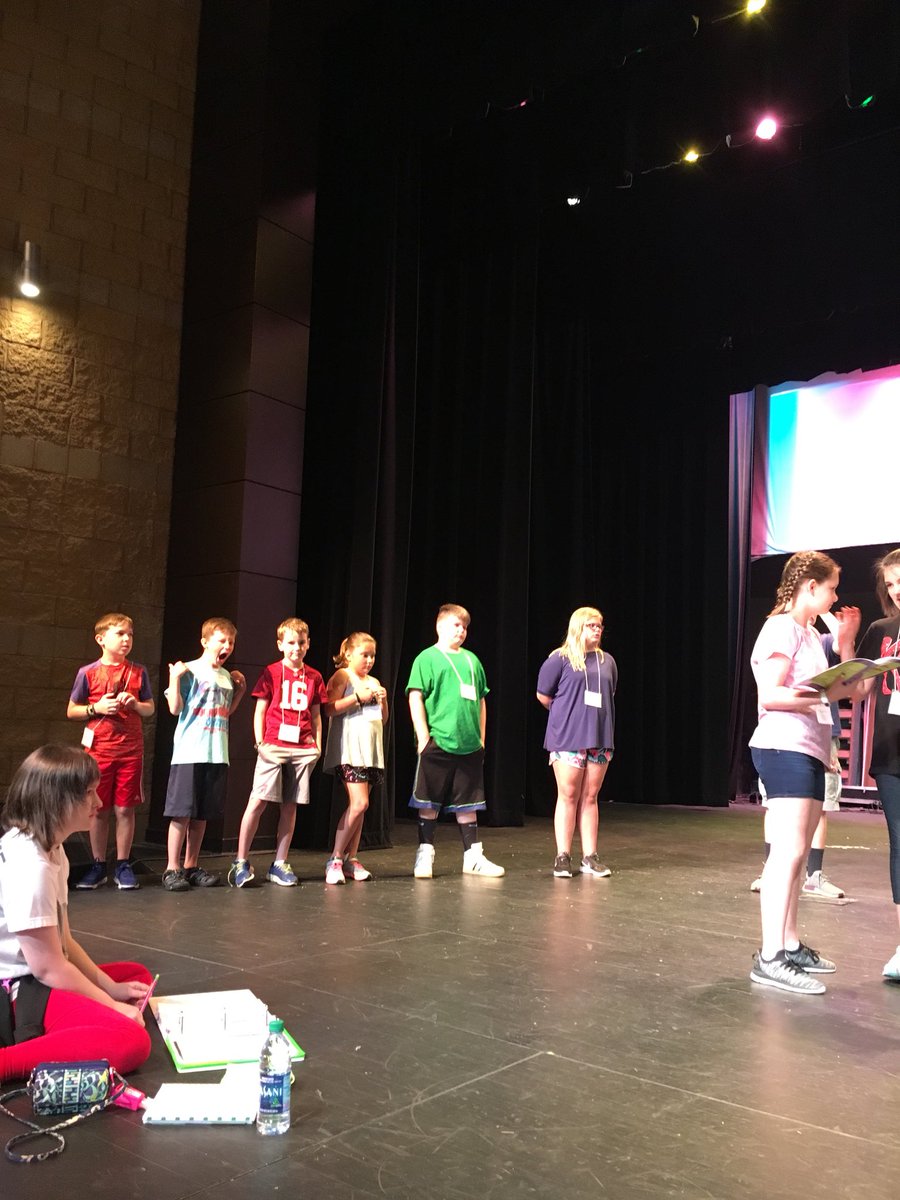 cornertheatre's tweet photo. Such hard work today in camp! Come see Aladdin, Jr. next Friday and Saturday night at 7! It will be BEAUTIFUL!!!! https://t.co/GUZjqC4xcJ