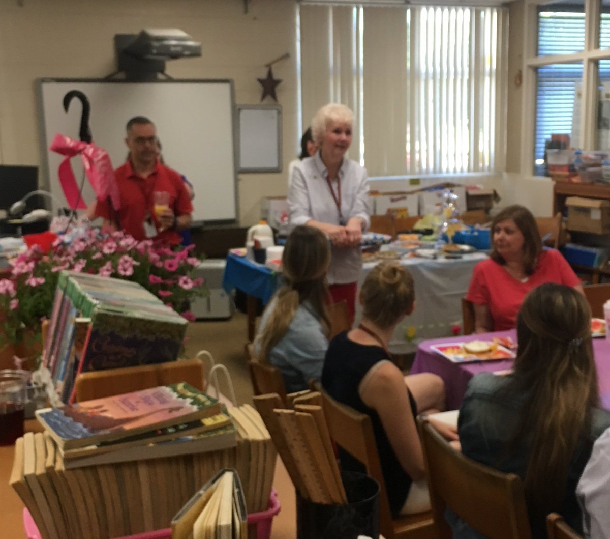 With a mixture of laughter and some tears, we say goodbye to an incredible part of our West Road Family - Christine Calvin. 🌷