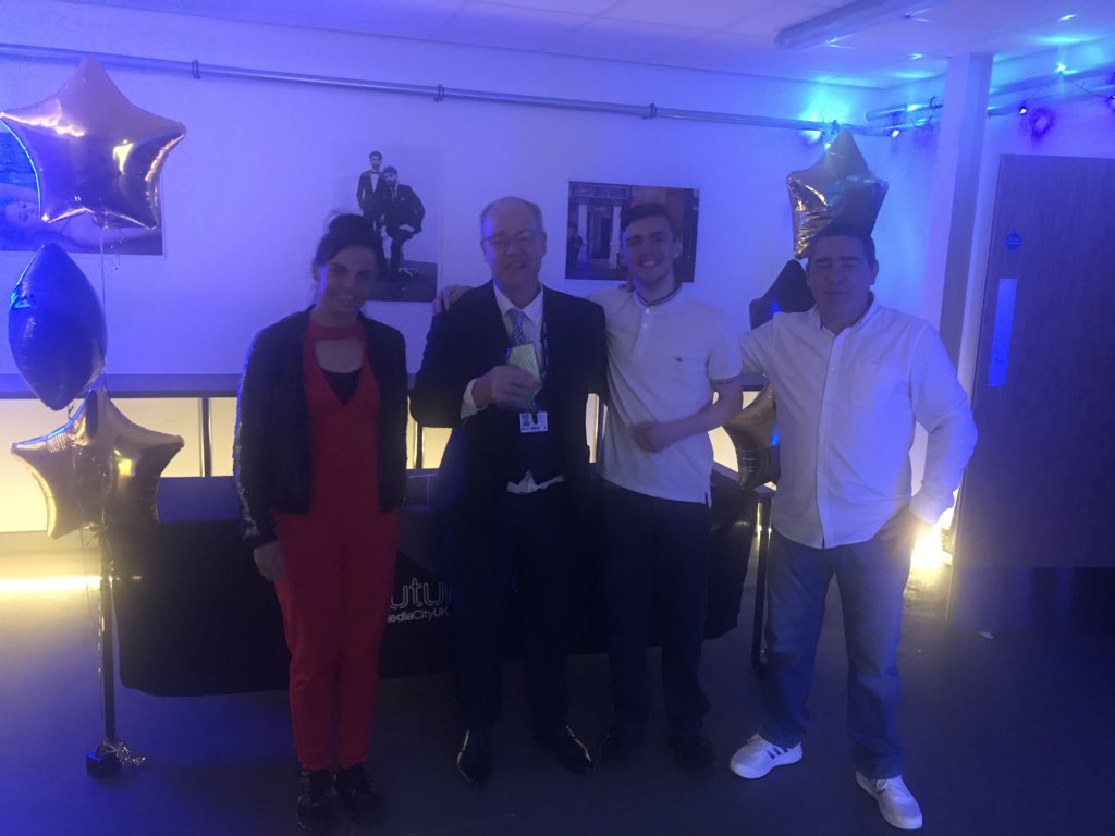 FS_MediaCityUK's tweet photo. Happy Days! Our overall student of the year Sam with mum and dad #FutureIT #FutureISGreat https://t.co/a3bflzCole