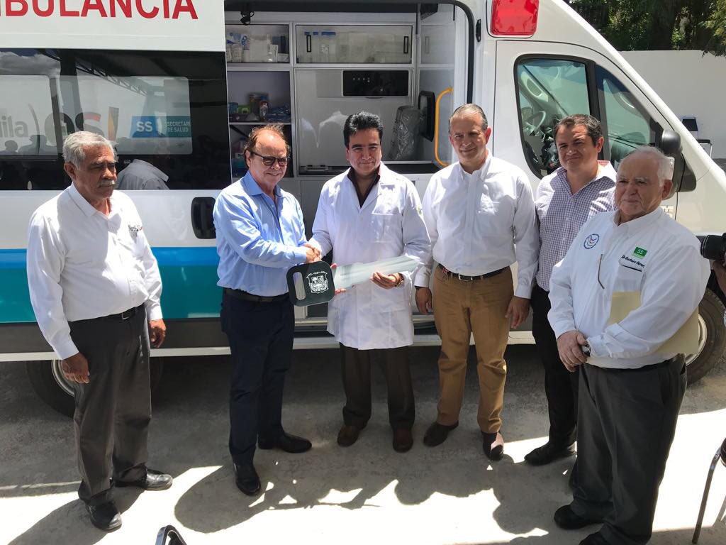 mrikelme's tweet photo. El municipio de #Acuña recibe hoy una nueva ambulancia para su Hospital General, haciendo más eficientes los servicios de salud de urgencias para la población. #Coahuila https://t.co/7o07MxLxMG