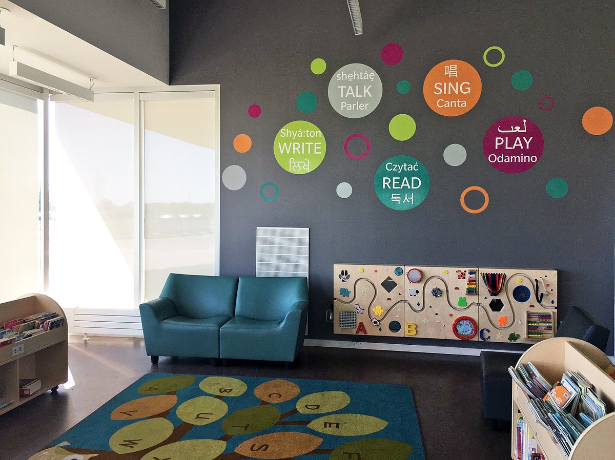 Have you visited our new #ExplorePlayLearn room at the Harper Branch? We're loving it & hope you do too. There are 3 rules for the room: 1. Laugh a lot! 2. Get creative! 
3. Don't lose your grown-up :) Learn more about our award-winning program wpl.ca/programs-event…
